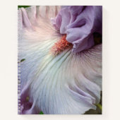 パープル淡い色のベアレスアイリスフローラ ノートブック (正面)