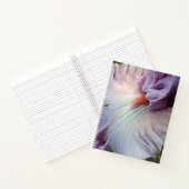 パープル淡い色のベアレスアイリスフローラ ノートブック (内部)