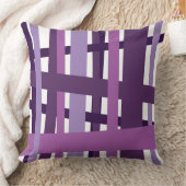 パープル熱狂するラインデザインレトロ装飾用クッション クッション (ブランケット)