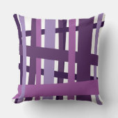 パープル熱狂するラインデザインレトロ装飾用クッション クッション (正面)