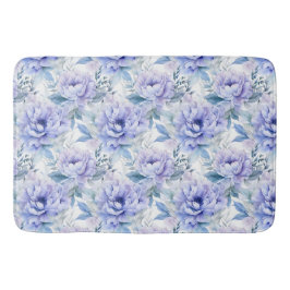 パープル牡丹フローラバスルーム バスマット