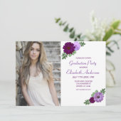 パープル牡丹フローラ卒業 招待状 (スタンド正面)