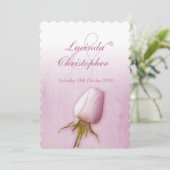 パープル独身のバラバド薄紫結婚式招待状 招待状 (スタンド正面)