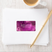 パープル王室のおよび金ゴールドアガート抽象芸術ラベル ラベル (インサイチュ)