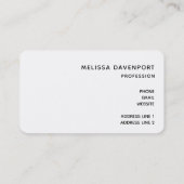 パープル王室のおよび金ゴールドアガート抽象芸術 名刺 (裏面)