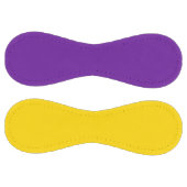 パープル王室のと明るい金ゴールドソフトボカスタムール ソフトボール (パネル)