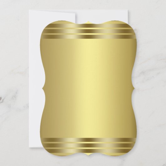 パープル王室のと金ゴールド誕生日パーティー招待状 招待状 (裏面)