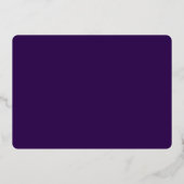 パープル王室のの共演結婚実在劇 箔招待状 (裏面)