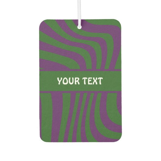 パープル王室のカラーとカスタム文字 カーエアーフレッシュナー (正面)