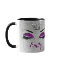 パープル王室のグリッターアイズモノグラム