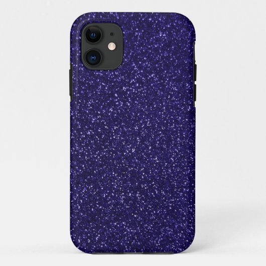 パープル王室のグリッター効果 Case-Mate iPhoneケース (裏面)