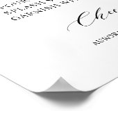 パープル王室のバイオレット金ゴールドブライダルシャワーミモザバー ポスター (角)