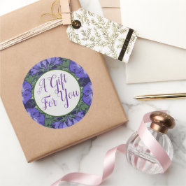 パープル王室のパンジービクトリアンシール ラウンドシール