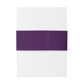 パープル王室の金ゴールドクラウン 招待状ベリーバンド (裏面例)