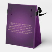 パープル王室の金ゴールドストリングラ結婚イトの皆様 フェイバーボックス (裏面サイド)