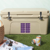 パープル王室の金ゴールドフローラ結婚のゲストアドレス シール (クーラー)