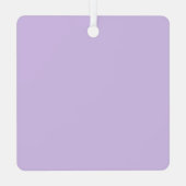 パープル生まれたばかりの誕生の状態 メタルオーナメント (裏面)