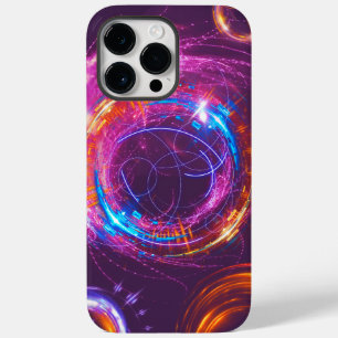 パープル白熱［赤熱］光を放つライト鮮やか銀河系携帯電話 Case-Mate iPhone 14 PRO MAXケース