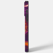 パープル白熱［赤熱］光を放つライト鮮やか銀河系携帯電話 Case-Mate iPhoneケース (裏面 / 左)