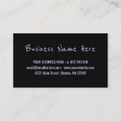 パープル白黒10回ロイヤリティパンチカード ロイヤリティカード (裏面)