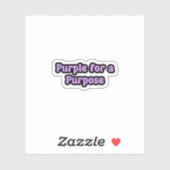 パープル目的てんかん認識度 シール (シート)