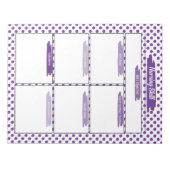 パープル看護学生スキルテンプレート ノートパッド (正面)