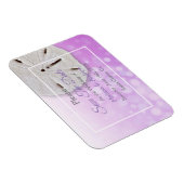 パープル砂ドル結婚式の日付磁石を保存 マグネット (右側)