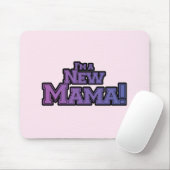 パープル私は新しいママTシャツとギフト マウスパッド (マウス)