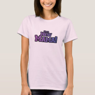 パープル私は新しいママTシャツとギフト Tシャツ