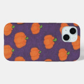 パープル秋カボチャ模様 Case-Mate iPhoneケース (裏面 (横))