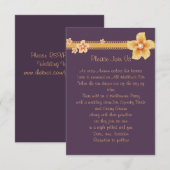 パープル秋招待状 招待状 (正面/裏面)