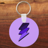パープル稲妻サンダーボルト キーホルダー (正面)