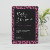 パープル紅葉ベビーシャワー 招待状 (スタンド正面)