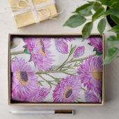 パープル紙デイジーフローラ開花 薄葉紙 (ギフト)