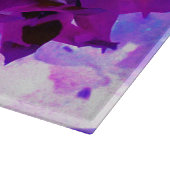 パープル素晴らしとブラックサボテンのダリア カッティングボード (角)