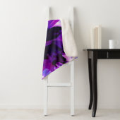 パープル素晴らしとブラックサボテンのダリア シェルパブランケット (インサイチュ)