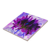 パープル素晴らしとブラックサボテンのダリア タイル (側面)