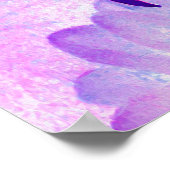 パープル素晴らしとブラックサボテンのダリア ポスター (角)