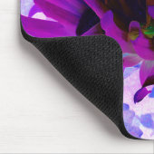 パープル素晴らしとブラックサボテンのダリア マウスパッド (コーナー)