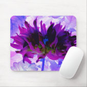 パープル素晴らしとブラックサボテンのダリア マウスパッド (マウス)