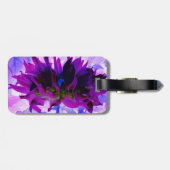 パープル素晴らしとブラックサボテンのダリア ラゲッジタグ (裏面横)