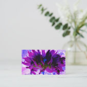 パープル素晴らしとブラックサボテンのダリア 名刺 (スタンド正面)