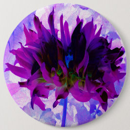 パープル素晴らしとブラックサボテンのダリア 缶バッジ