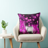 パープル素晴らしトーンクリスマス投げ枕 クッション (椅子)