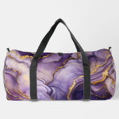 パープル素晴らしマーリーラージダッフルバッグ ダッフルバッグ (裏面)