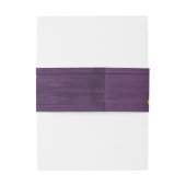 パープル素朴ウッドサンフラワーズラベンダー結婚ズ 招待状ベリーバンド (裏面例)