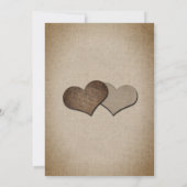 パープル素朴カントリーひま結婚わり セーブザデート (裏面)