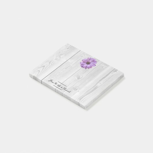 パープル素朴デイジーに関すパーソナライズされたる注意 ポストイット (アングル)