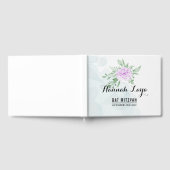 パープル素朴バラユーカリバルミツワーゲストボー ゲストブック (全面)