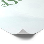 パープル素朴バラユーカリ葉スジェンダーリビール ポスター (角)